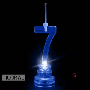 VELA LUMINOSO NUMERO 7 x 1